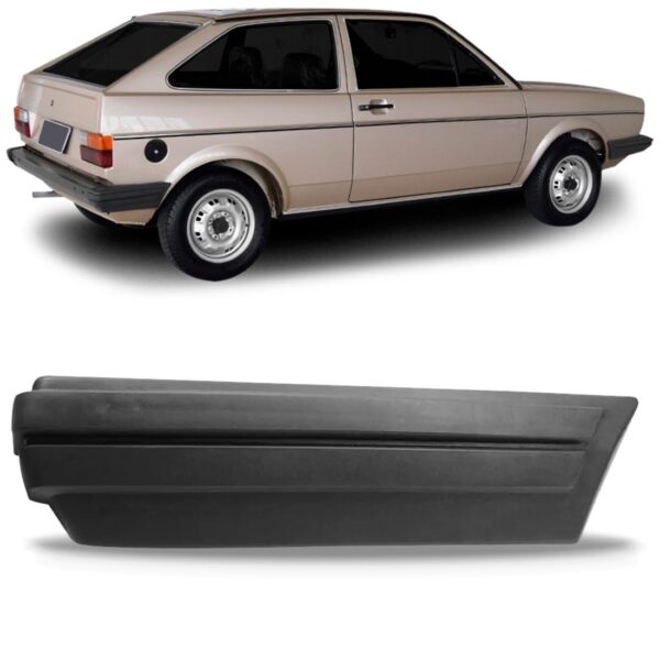Polaina Parachoque Traseiro Gol 1984 1985 1986 Cinza Oferta Lado Direito