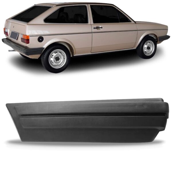 Polaina Parachoque Traseiro Gol 1984 1985 1986 Cinza Oferta Lado Esquerdo