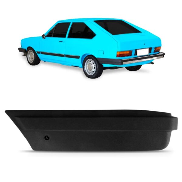 Ponteira Parachoque Traseiro Para Passat 83 84 85 86 Preto Lado Direito