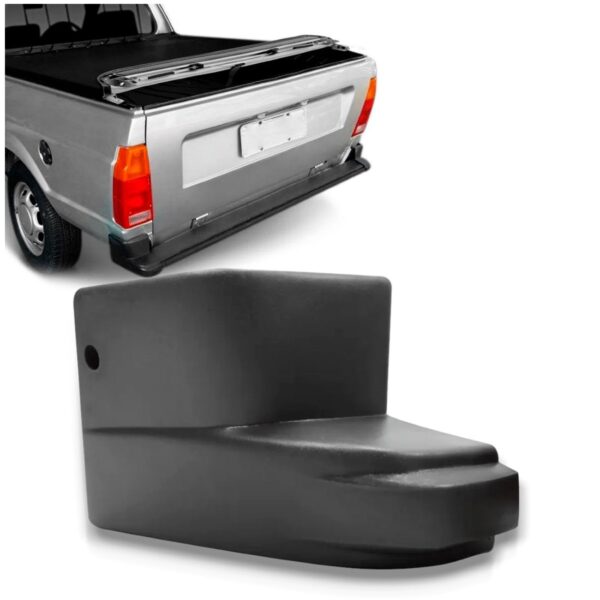 Ponteira Parachoque Traseiro Saveiro G1 1983 A 1992 Cinza Lado Esquerdo