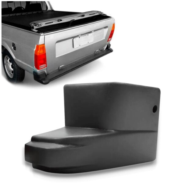 Ponteira Parachoque Traseiro Saveiro G1 1983 A 1992 Cinza Lado Direito