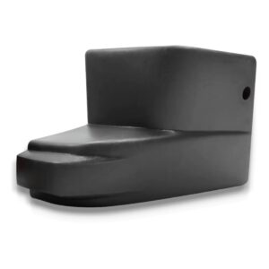 Ponteira Parachoque Traseiro Saveiro G1 1983 A 1992 Cinza Lado Direito