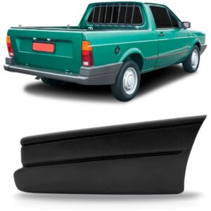 Ponteira Parachoque Traseiro Para Saveiro 1993 A 1997 Preto Lado Direito