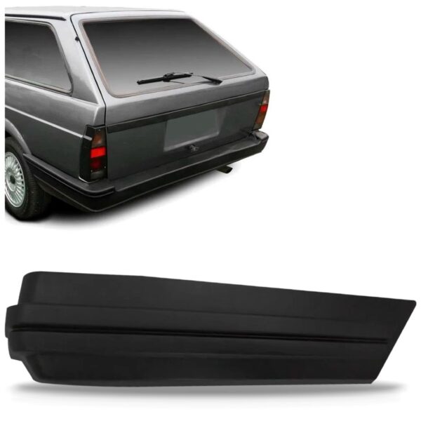 Ponteira Parachoque Traseiro Para Parati 1984 A 1986 Preto Lado Direito