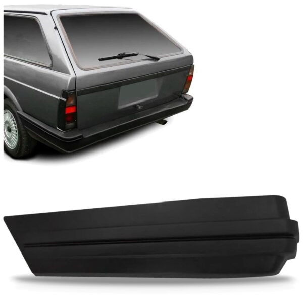 Ponteira Parachoque Traseiro Para Parati 1984 A 1986 Preto Lado Esquerdo