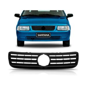 Tela Frontal Radiador Santana 1999 2000 2001 02 03 04 05 06 - Preto