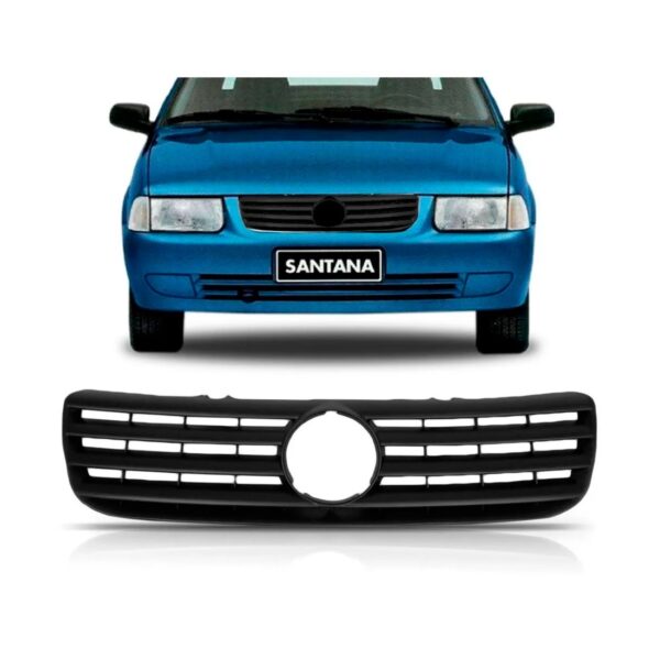 Tela Frontal Radiador Santana 1999 2000 2001 02 03 04 05 06 - Preto
