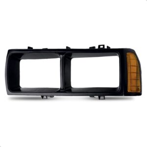 Moldura Farol Passat 1983 A 1988 Foco Duplo Preto Lado Esquerdo