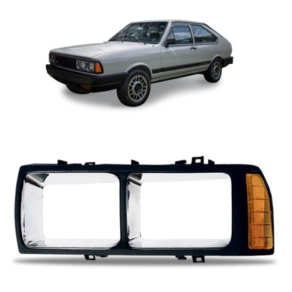 Aro Farol Passat 1983 1984 1985 1986 1987 1988 Duplo Cromado Lado Esquerdo