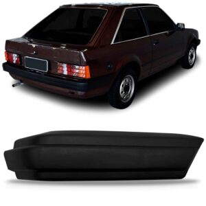Ponteira Parachoque Traseiro Escort 1983 84 85 1986 Preta Lado Direito