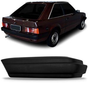 Ponteira Parachoque Traseiro Escort 1983 84 85 1986 Preta Lado Esquerdo
