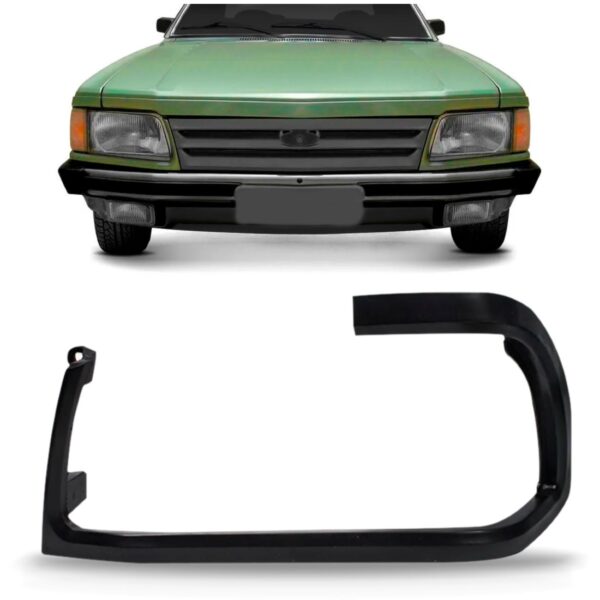 Aro Moldura Farol Del Rey 1985 86 87 88 89 90 91 1992 Preto Lado Esquerdo