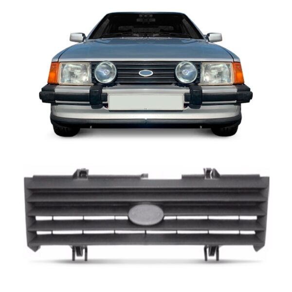 Grade Radiador Escort 1984 1985 1986 Preta 1a Linha Preto