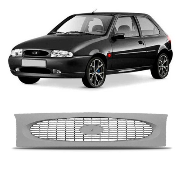 Grade Radiador Fiesta 1996 1997 1998 1999 1a Linha Cinza