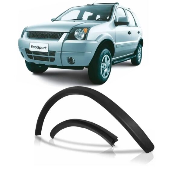 Moldura Vao Roda Dianteiro Ecosport 2003 A 2012 Preto Ld