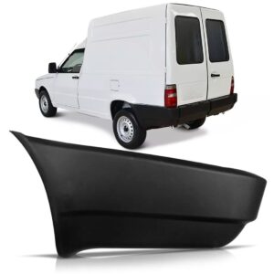 Ponteira Parachoque Traseiro Fiorino 1994 A 2002 Preto Lado Esquerdo