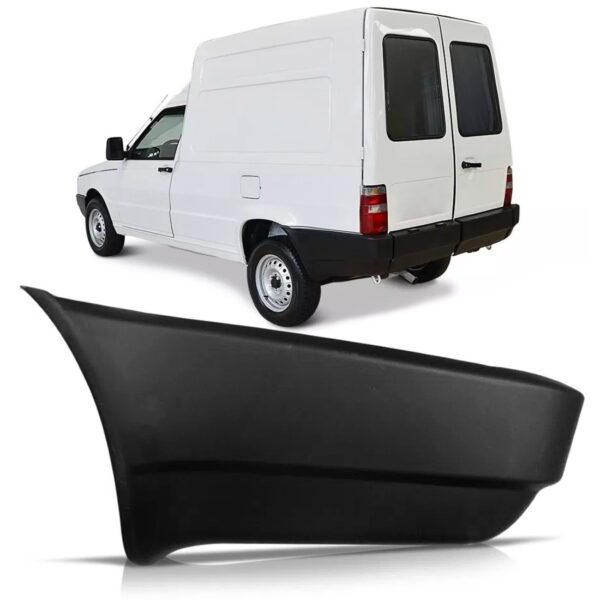 Ponteira Parachoque Traseiro Fiorino 1994 A 2002 Preto Lado Esquerdo