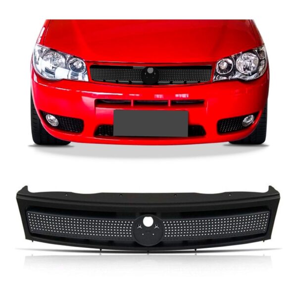 Grade Radiador Palio Zoiao 2004 2005 2006 A 2007 1a Linha Preto