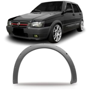 Alargador Vão Roda Dianteiro Uno Way 2004 05 06/2010 Cinza Lado Direito