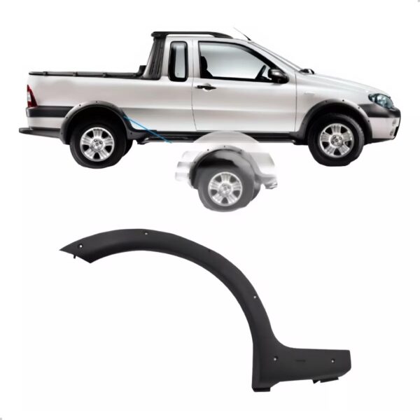 Moldura Vao Roda Traseiro Strada Weknd/advntur 98 A 2000 Ld