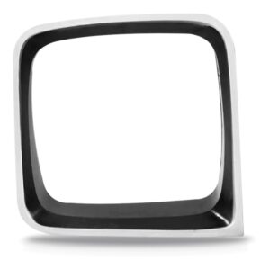 Aro Moldura Farol Chevette 81 A 82 Preto Plástico Resistente Lado Direito