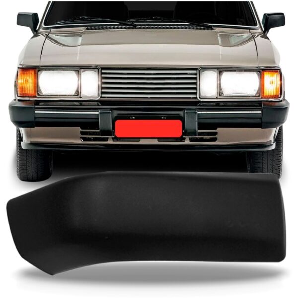 Polaina Parachoque Dianteiro Opala 1985 86 / 92 Cinza Oferta Lado Esquerdo