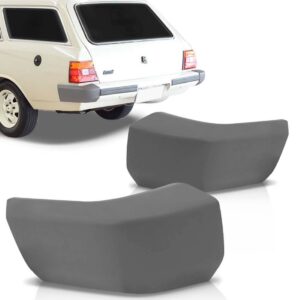 Polaina Parachoque Traseira Caravan 85 86 87 88 89 90 Cinza Lado Esquerdo