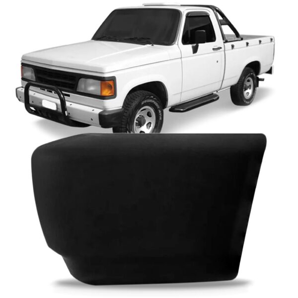 Ponteira Parachoque Traseiro D20 1985 86/1999 Preto Promoção Lado Esquerdo