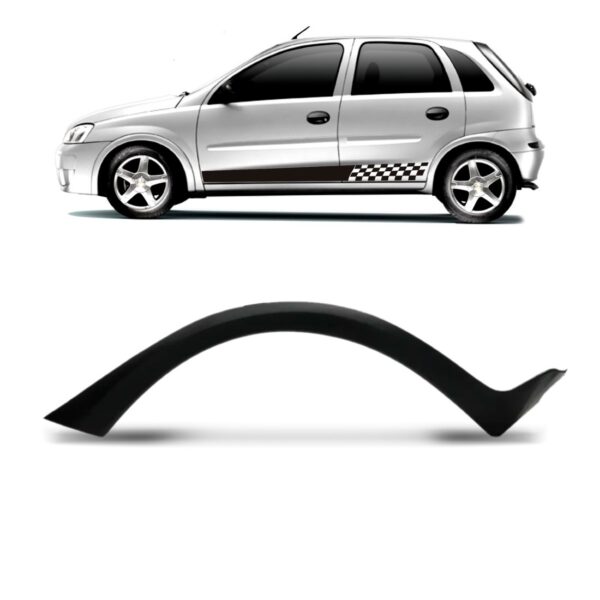 Alargador Vão Roda Traseiro Corsa Hatch 2003 A 2012 Lado Direito