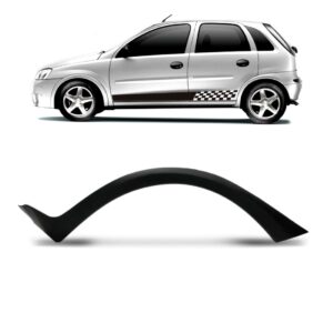 Alargador Vão Roda Traseiro Corsa Hatch 2003 A 2012 Lado Esquerdo