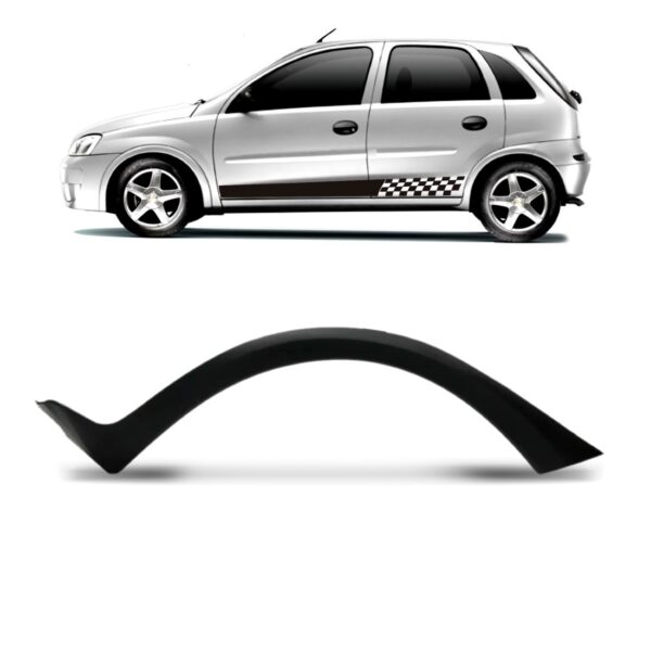 Alargador Vão Roda Traseiro Corsa Hatch 2003 A 2012 Lado Esquerdo