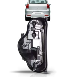 Circuito Sinaleira Traseira Fox 2004 2005 2006 2007 Á 2009 Lado Esquerdo