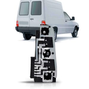 Circuito Lanterna Traseira Para Fiorino Elba 1997 A 2007 Lado Direito