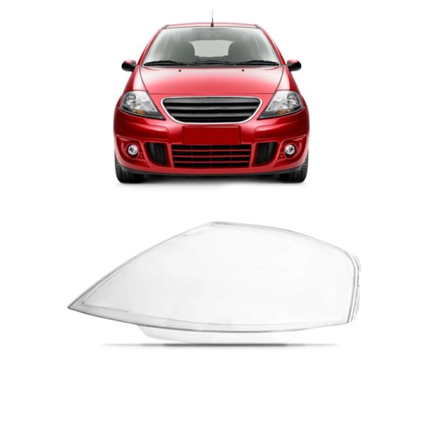 Lente Farol Citroen C3 2003 2004 2005 2006 07 08 09 2010 Lado Esquerdo