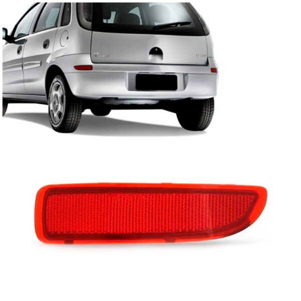 Refletor Parachoque Traseiro Corsa Hatch 03/2009 Rubi Oferta Lado Direito