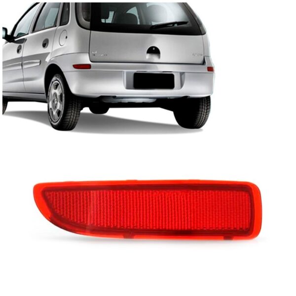 Refletor Parachoque Traseiro Corsa Hatch 03/2009 Rubi Oferta Lado Esquerdo
