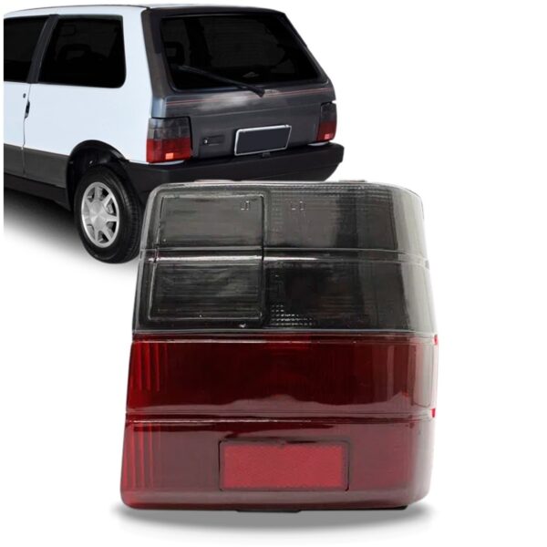 Lente Sinaleira Traseira Uno 1984 85 86/2003 Fume Acrílico Lado Direito