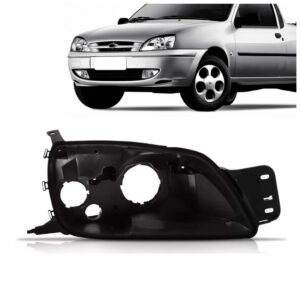 Carcaça Farol Fiesta Courier 2000 01 02 03 04 05 06 07 2008 Lado Direito