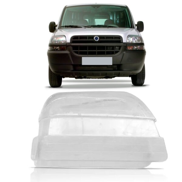 Lente Farol Doblo 2002 2003 2004 2005 2006 2007 2008 2009 Lado Direito