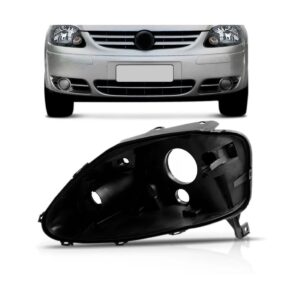 Carcaça Farol Fox 2004 05 06 07 08 2009 Foco Duplo Lado Esquerdo