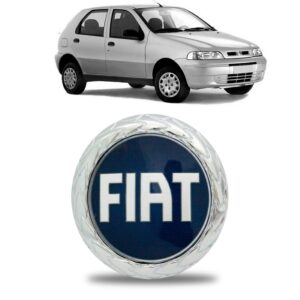 Emblema Grade Radiador Palio Fire 2001 2002 2003 Azul