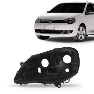 Carcaça Farol Polo 2007 2008 2009 2010 2011 2012 2013 2014 Lado Esquerdo