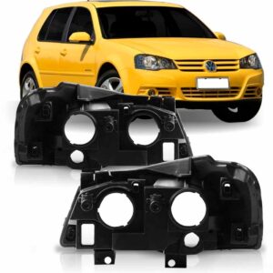 Carcaça Farol Para Volkswagen Golf 2007 2008 2009 A 2013 Lado Direito