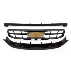 Kit 3 Peças Grade Radiador Corsa 2008 2009 2010 1a Linha Preto