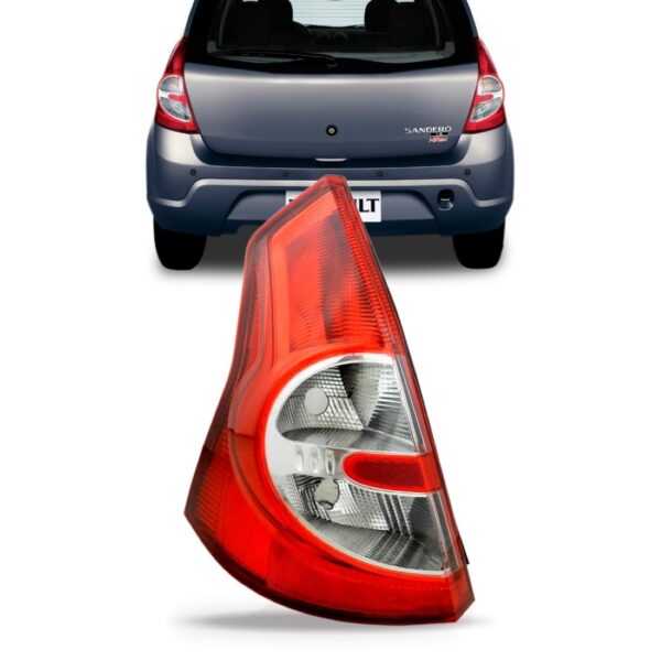 Lanterna Traseira Sandero Bicolor 2008 2009 2010 2011 Lado Esquerdo