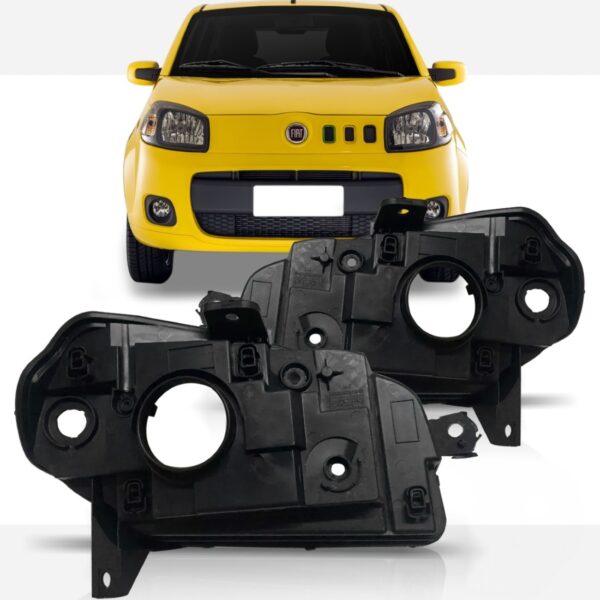 Carcaça De Farol Uno Vivace Way Sporting 2011 A 2014 Lado Direito