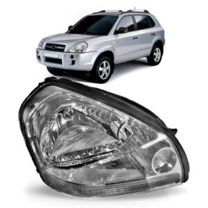 Farol Tucson 2005 A 2016 Cromado Pisca Cristal 1ª Linha - Direito/passageiro
