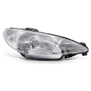 Farol Peugeot 206 1998 1999 2000 A 2003 Foco Simples Raiado Lado Direito