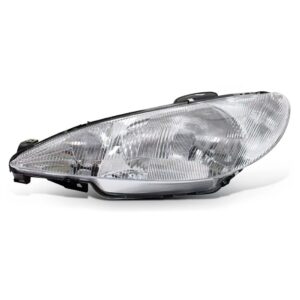 Farol Peugeot 206 1998 1999 2000 A 2003 Foco Simples Raiado Lado Esquerdo