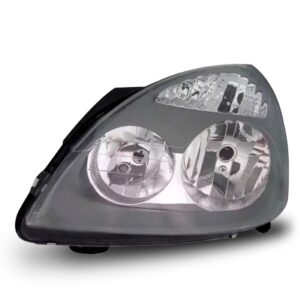 Farol Dianteiro Para Renault Clio 03 04 A 12 Cinza 1ª Linha Esquerdo/motorista